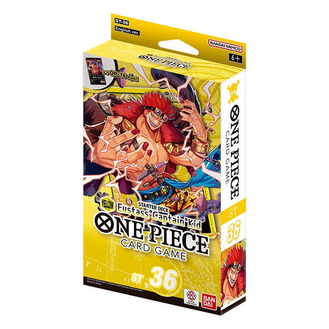 One Piece Card Game: Starter Deck – YELLOW Eustass "Captain" Kid [ST-36]