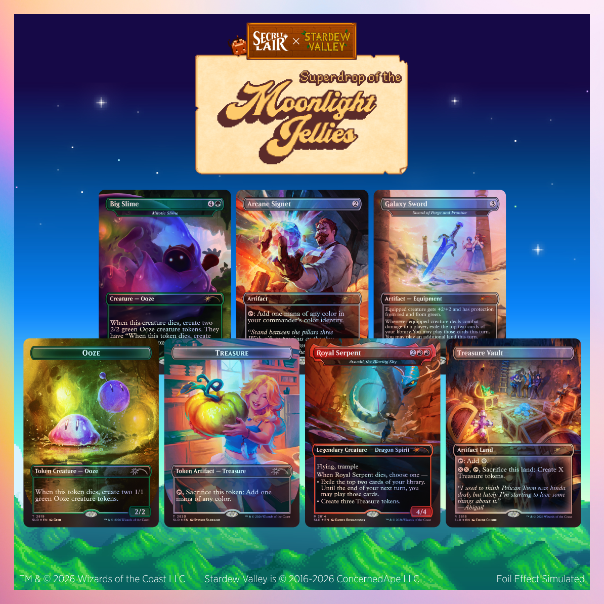 Magic: The Gathering: Secret Lair x Stardew Valley: Superdrop of the Moonlight Jellies