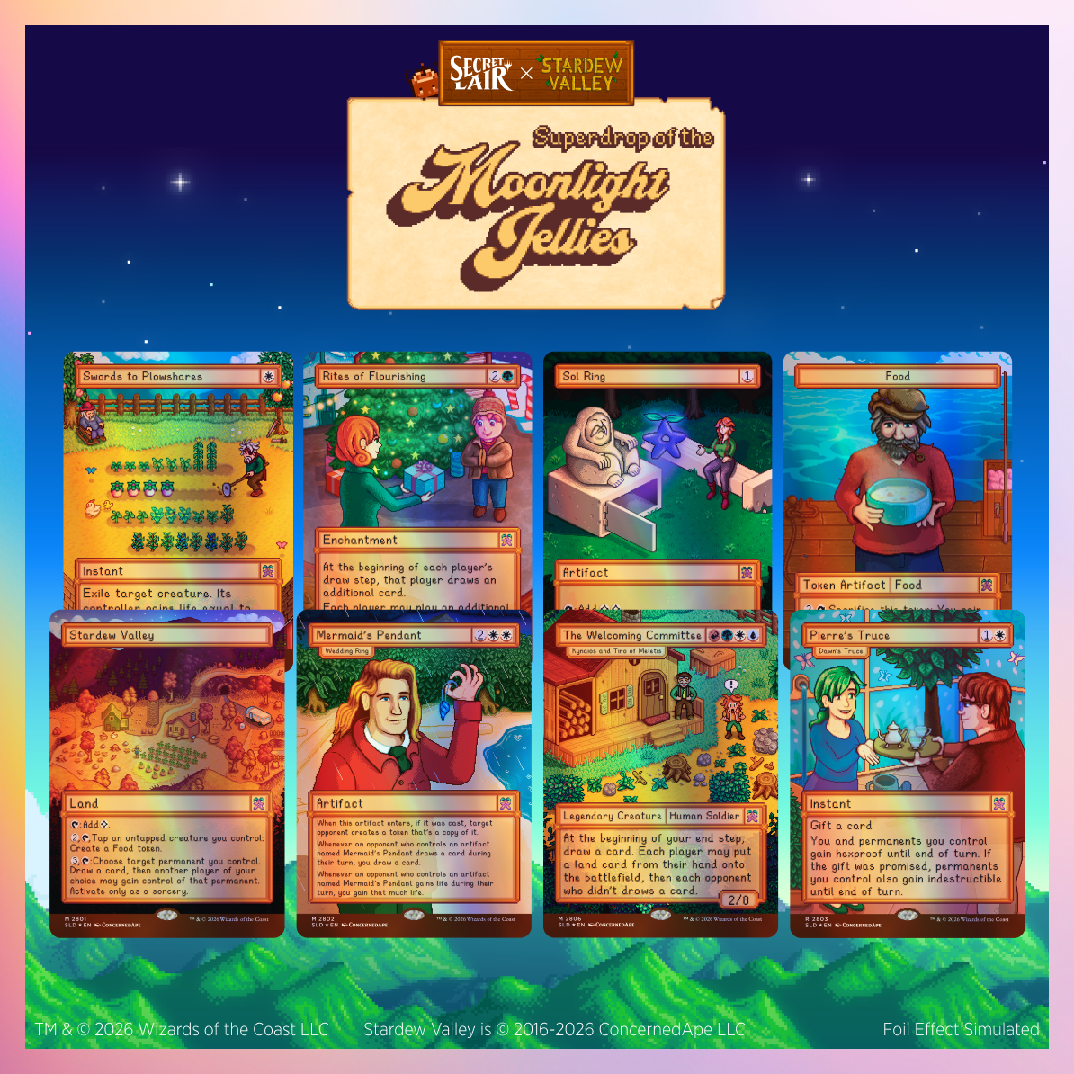 Magic: The Gathering: Secret Lair x Stardew Valley: Superdrop of the Moonlight Jellies