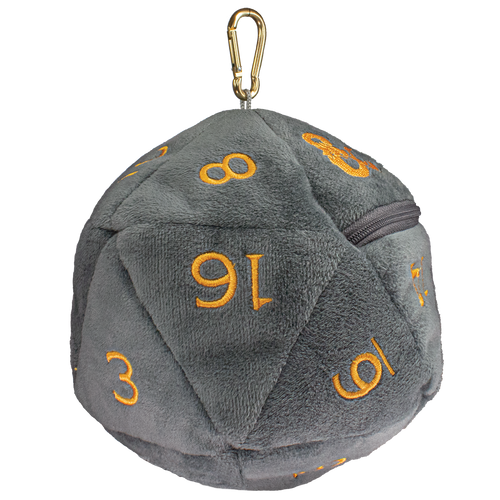 D20 Plush Dice Bag