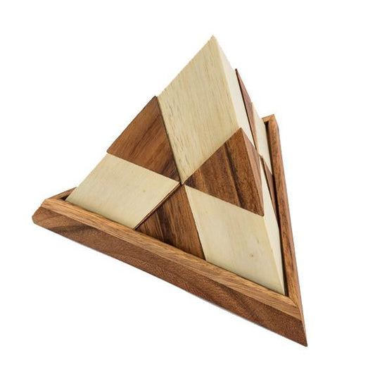 Wooden Puzzle: 14 Piece Pyramid