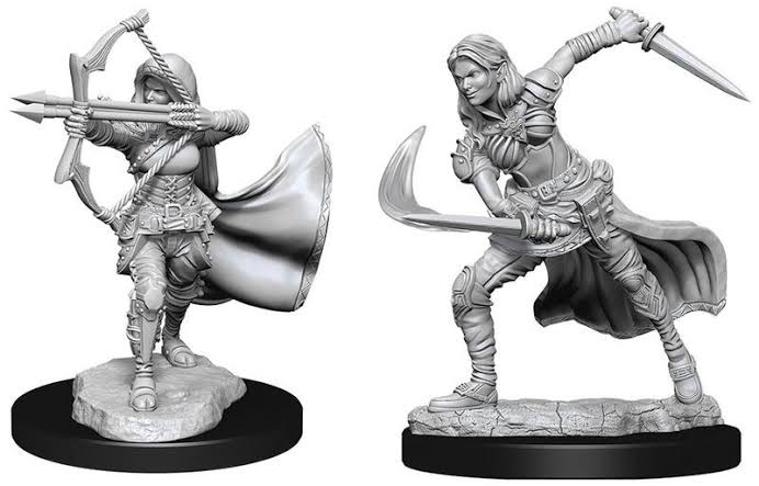 D&D Nolzur's Marvelous Miniatures Air Genasi Female Unpainted