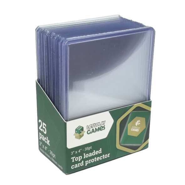 Let's Play Games Top Loaded Card Protector 3"x4" 35pt (25)