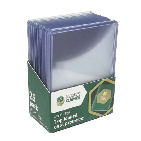 Let's Play Games Top Loaded Card Protector 3"x4" 35pt (25)